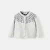Cardigan en maille avec bordure à motifs