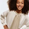 Cardigan en maille avec détails brillants