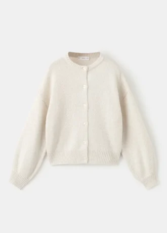 Cardigan en maille avec détails brillants