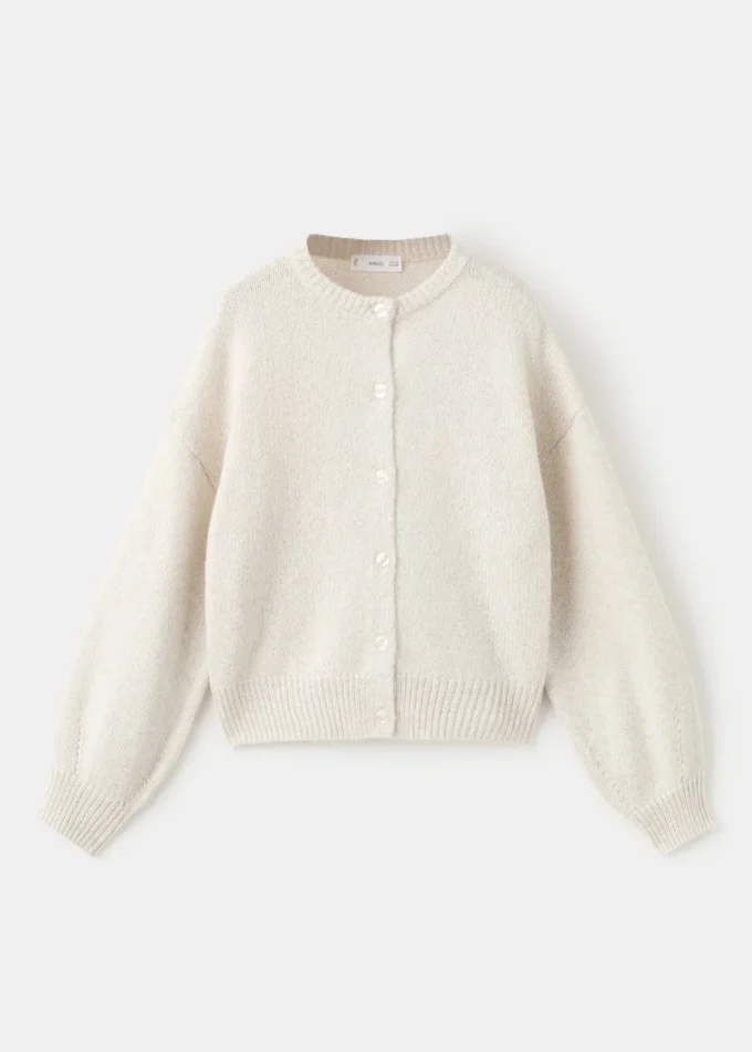 Cardigan en maille avec détails brillants