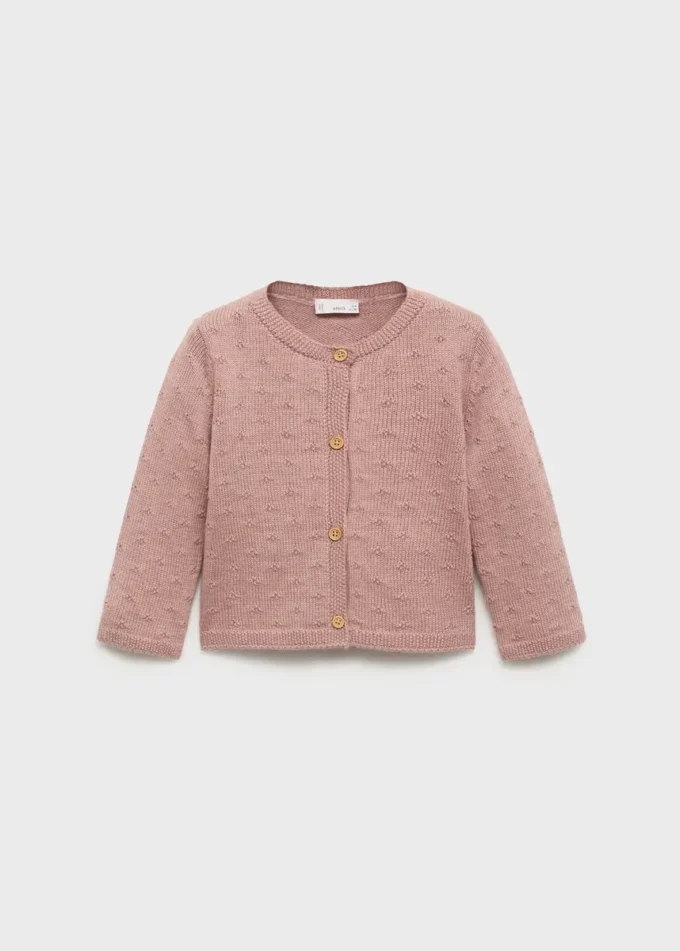Cardigan en maille brodé
