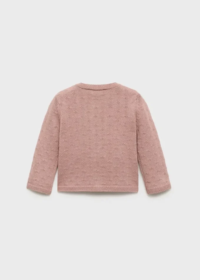 Cardigan en maille brodé