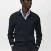 Cardigan en maille côtelée