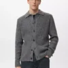 Cardigan en maille côtelée