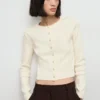 Cardigan en maille côtelée