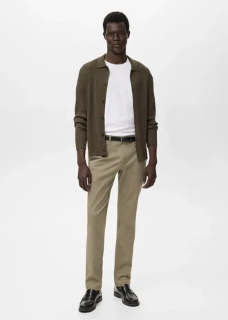 Cardigan en maille côtelée
