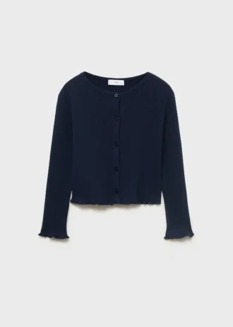 Cardigan en maille côtelée
