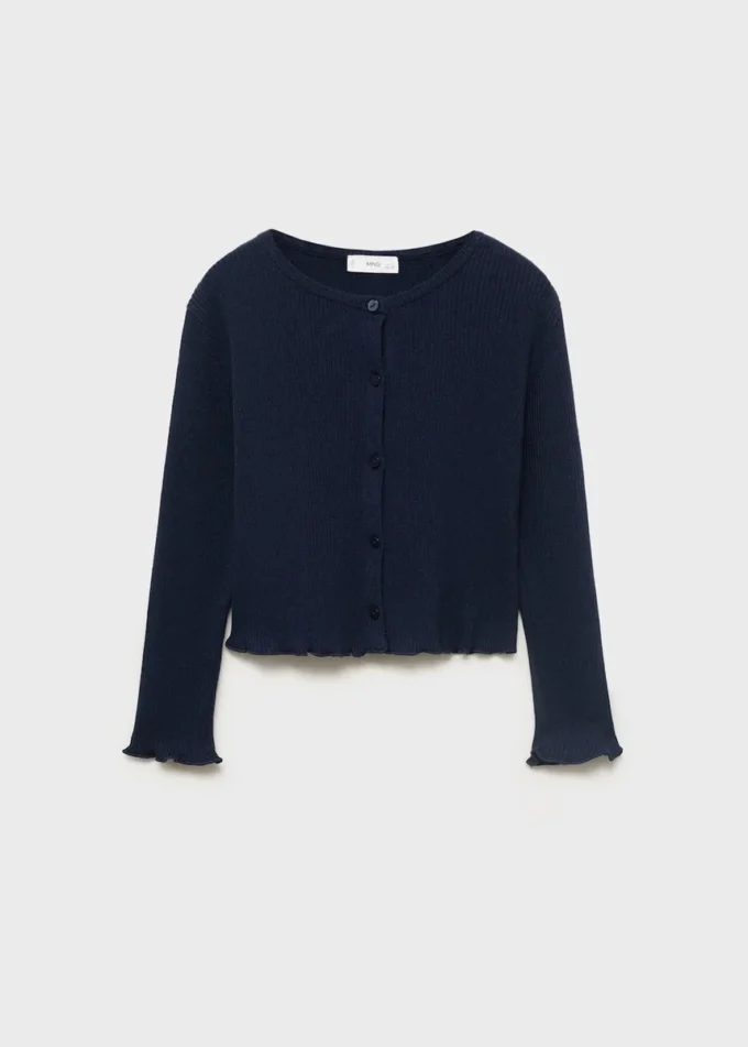 Cardigan en maille côtelée