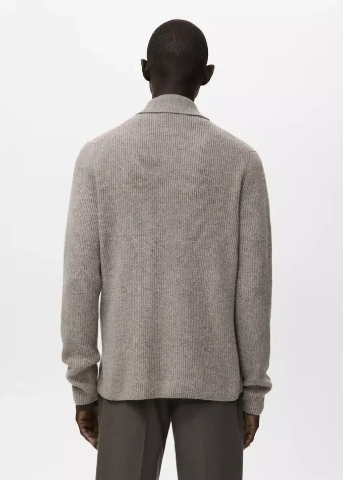 Cardigan en maille côtelée