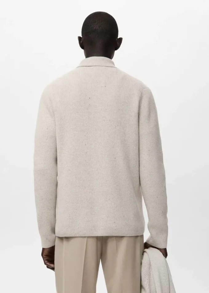 Cardigan en maille côtelée