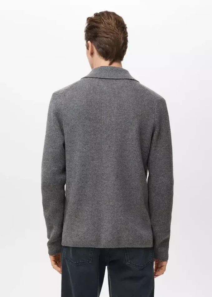 Cardigan en maille côtelée