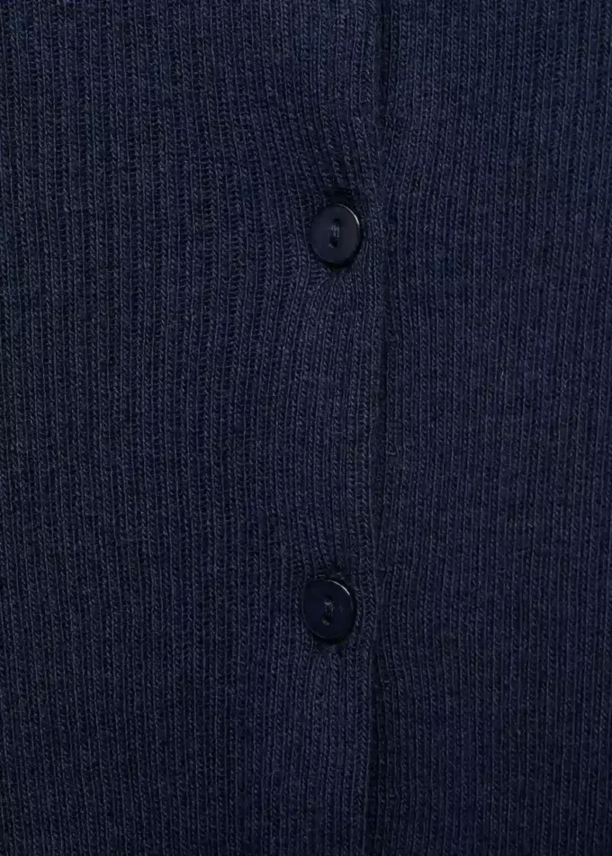 Cardigan en maille côtelée