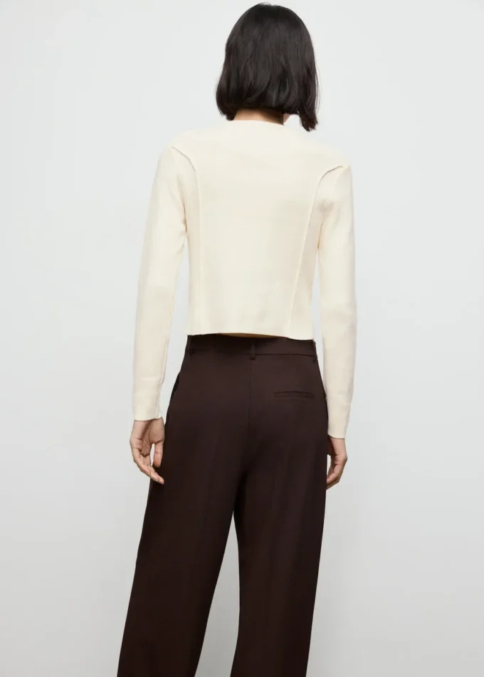 Cardigan en maille côtelée