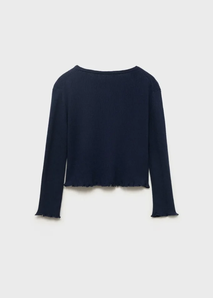 Cardigan en maille côtelée