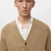 Cardigan en maille côtelée avec boutons