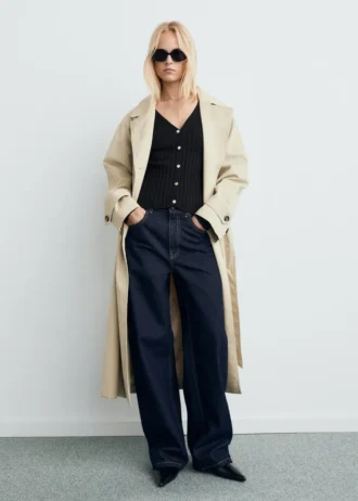 Cardigan en maille fine côtelée