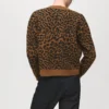 Cardigan en maille léopard