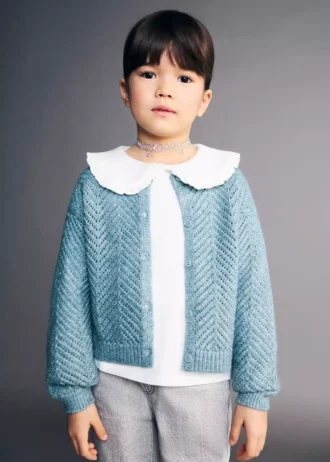 Cardigan en maille lurex