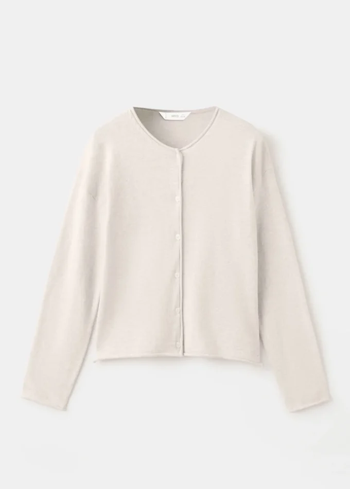 Cardigan en maille à manches longues