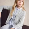 Cardigan en maille à manches longues