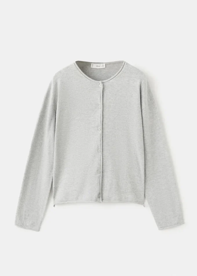 Cardigan en maille à manches longues