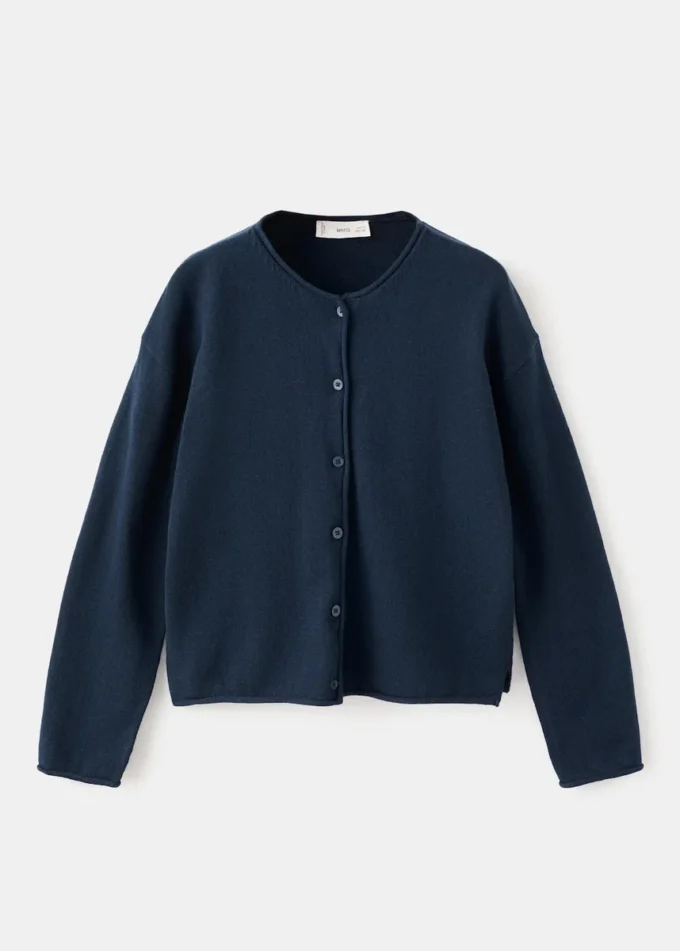 Cardigan en maille à manches longues