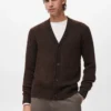 Cardigan en maille mélangée de laine