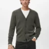 Cardigan en maille mélangée de laine