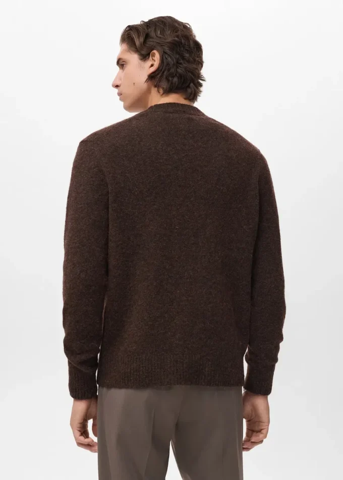 Cardigan en maille mélangée de laine