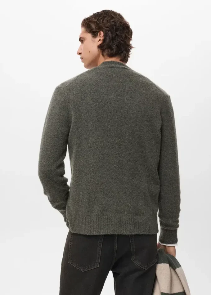 Cardigan en maille mélangée de laine