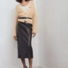 Cardigan en maille épaisse avec boutons bijoux