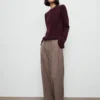 Cardigan en maille à volants