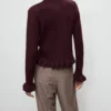 Cardigan en maille à volants