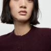 Cardigan en maille à volants