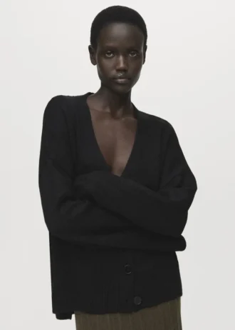 Cardigan oversize à col en V