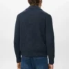Cardigan structuré en laine mélangée