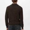 Cardigan structuré en maille avec fermeture éclair