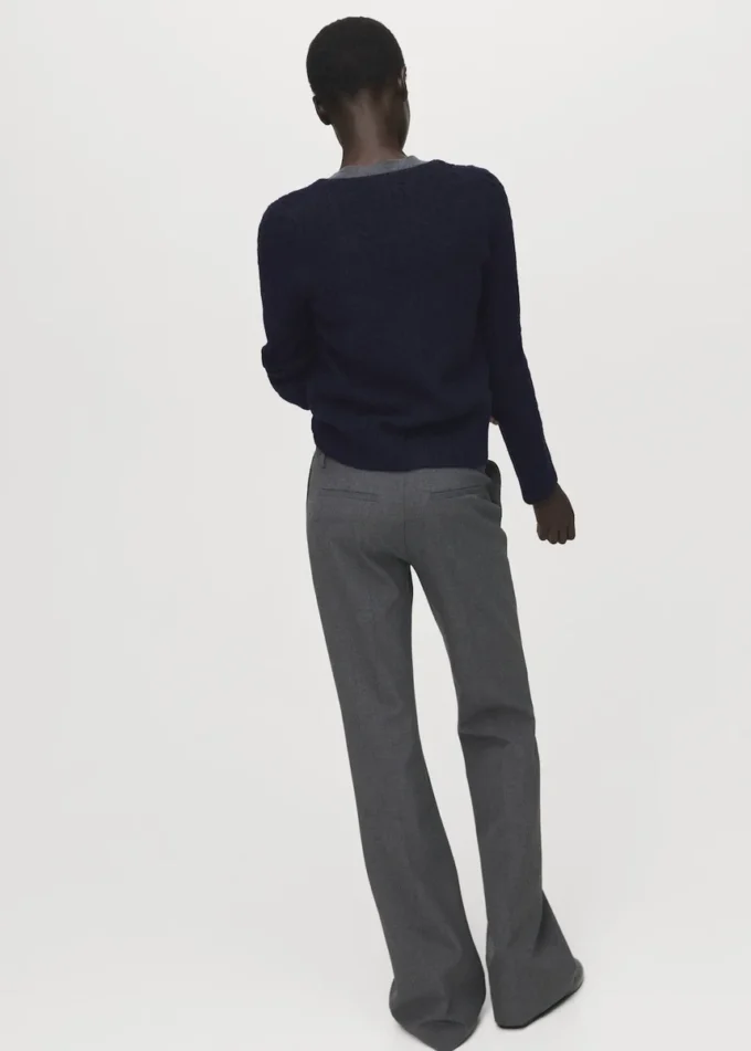 Cardigan tricoté tressé