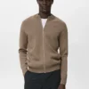 Cardigan zippé en maille