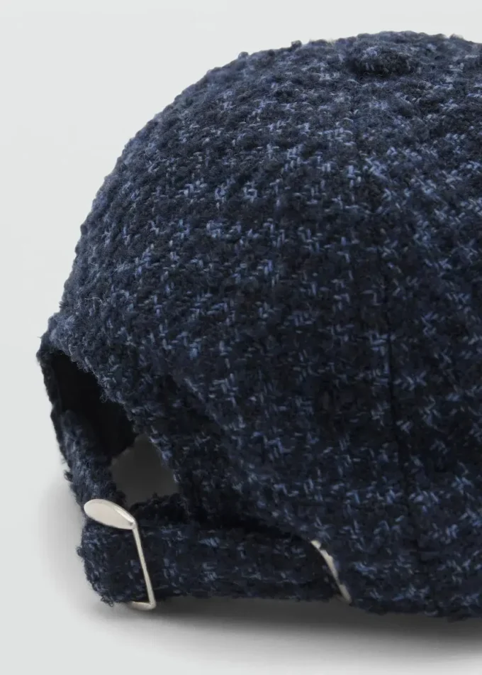 Casquette en laine brodée