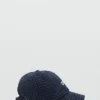 Casquette en laine brodée