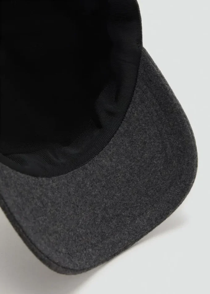 Casquette en laine mélangée
