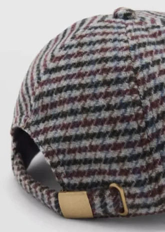 Casquette en tweed avec lettre