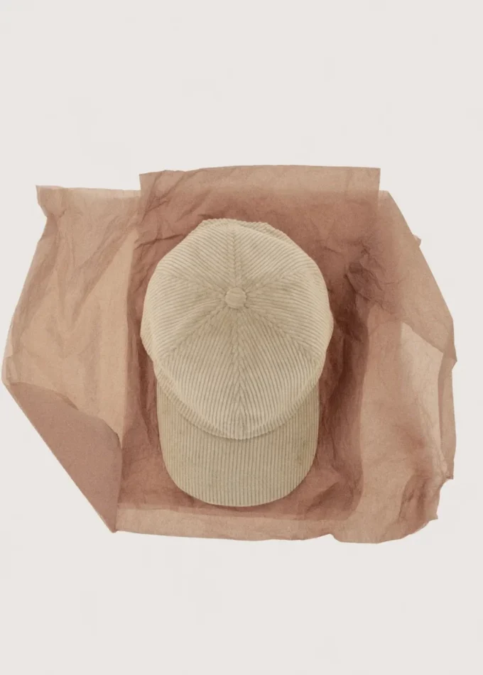 Casquette en velours côtelé