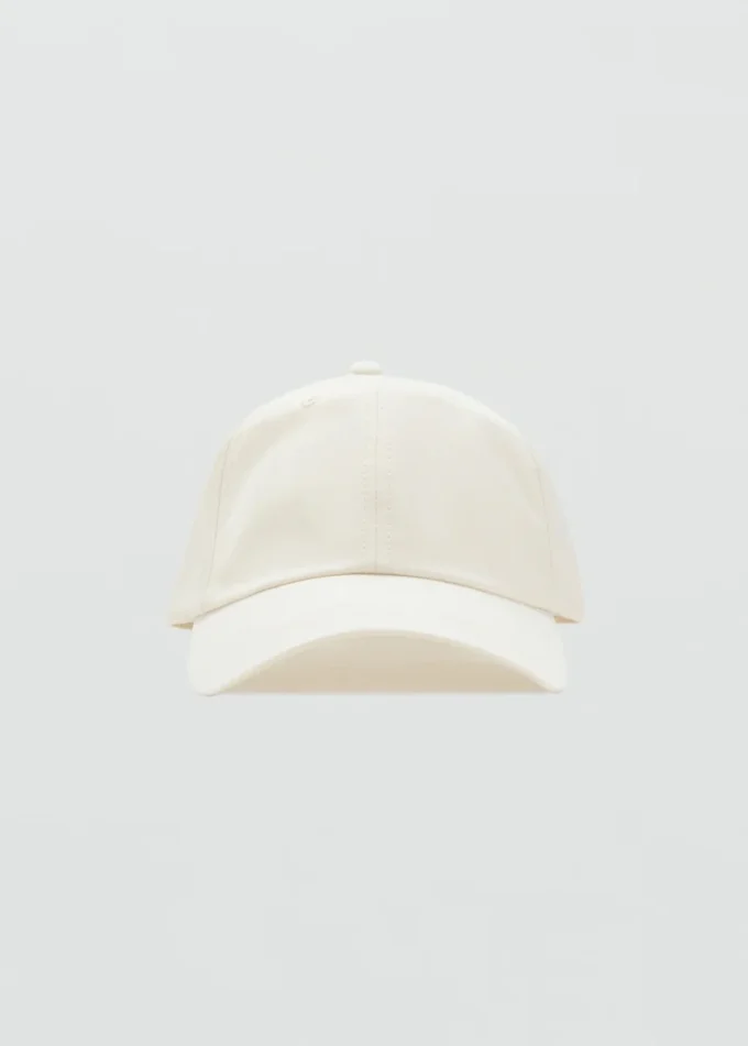 Casquette à visière en coton