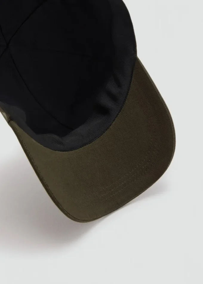Casquette à visière en coton