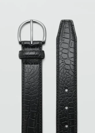 Ceinture 100 % cuir martelé