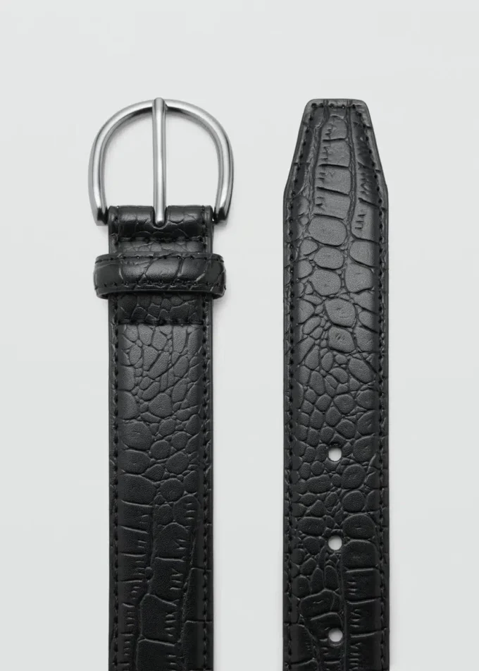 Ceinture 100 % cuir martelé