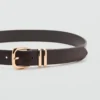 Ceinture à boucle métallique