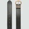 Ceinture à boucle métallique